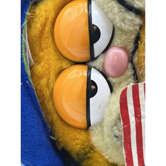 Vintage 1981 Dakin Garfield Patriotic Uncle Sam Plush Stuffed Animal 10" Flag - Picture 13 of 13